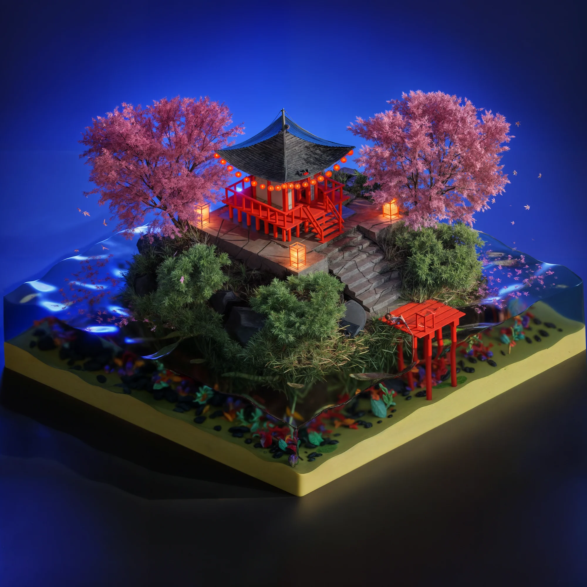 Artystyczny projekt Low Poly – stylizowana wizualizacja 3D inspirowana formą i światłem
